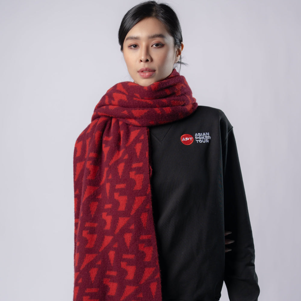 APT Cashmere Scarf (Red)