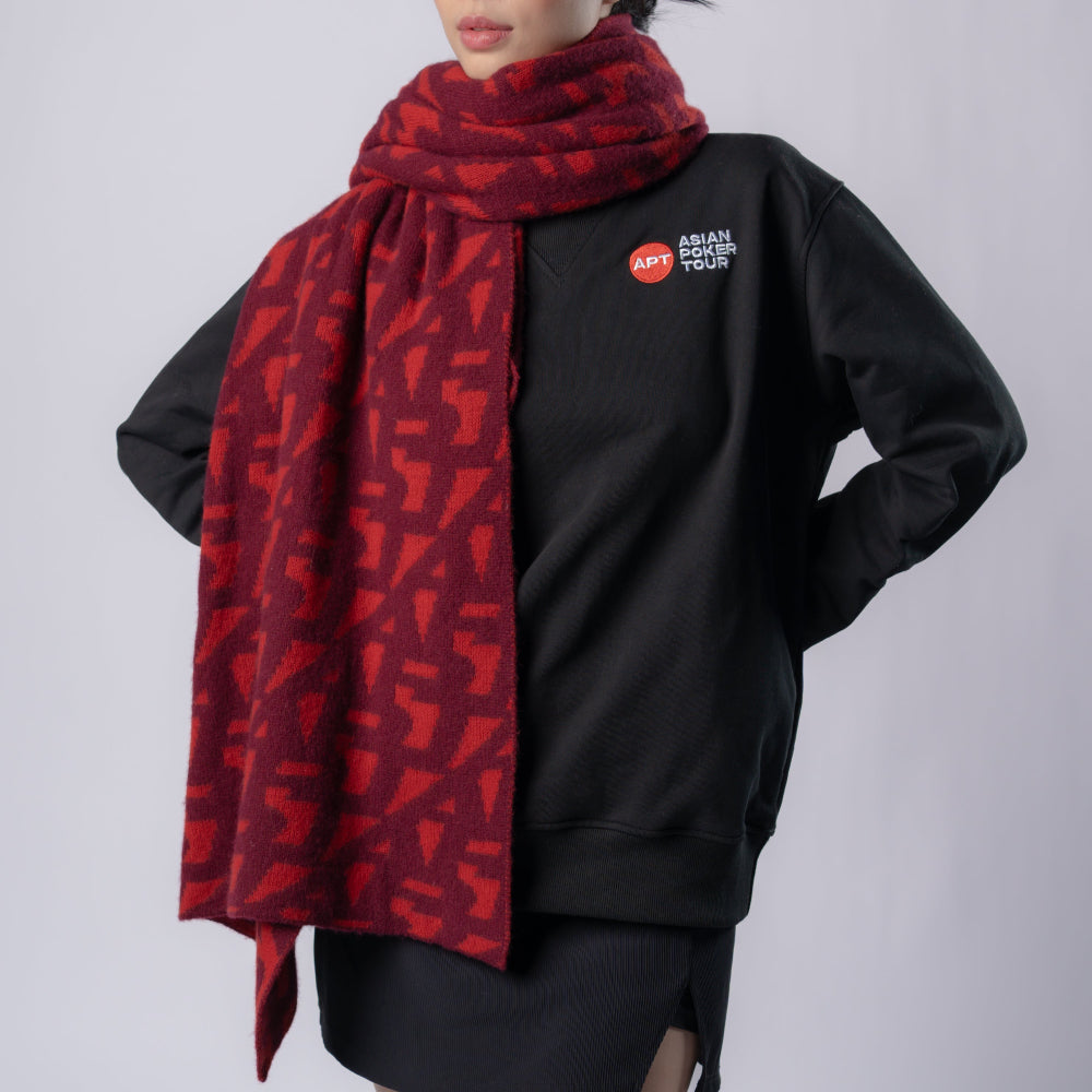 APT Cashmere Scarf (Red)