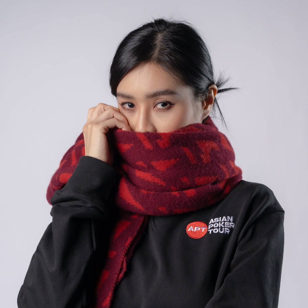 APT Cashmere Scarf (Red)