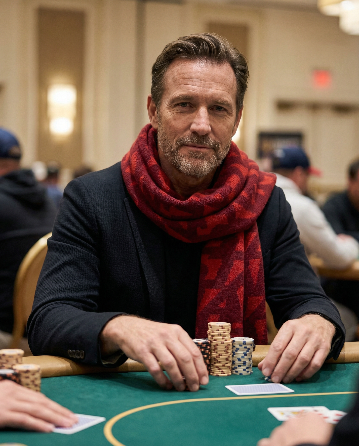 APT Cashmere Scarf (Red)