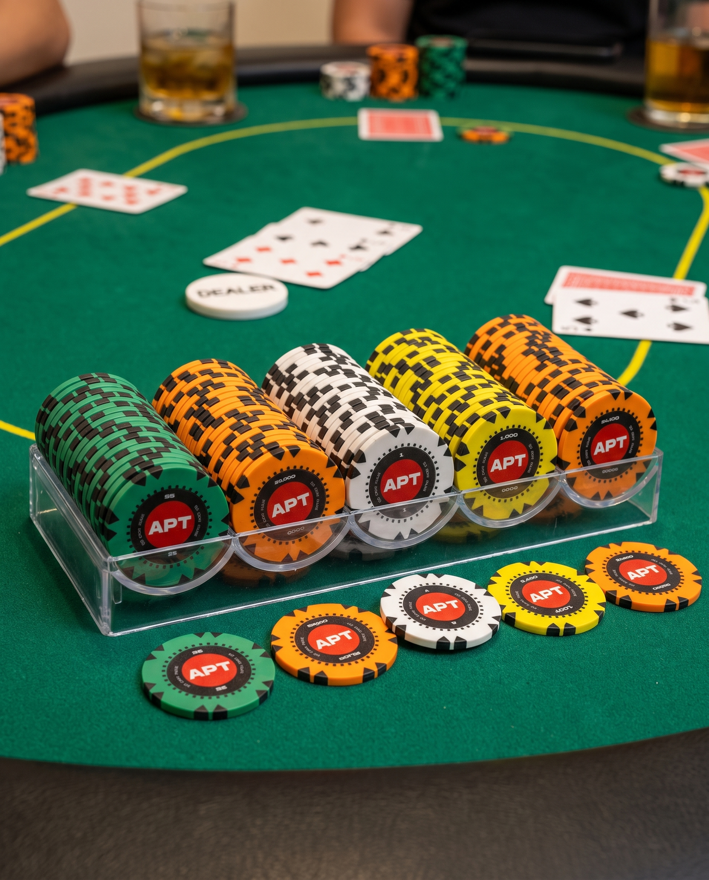APT Poker Chip Tray & 100-Piece Poker Chip Bundle [Pop Up Store Only]