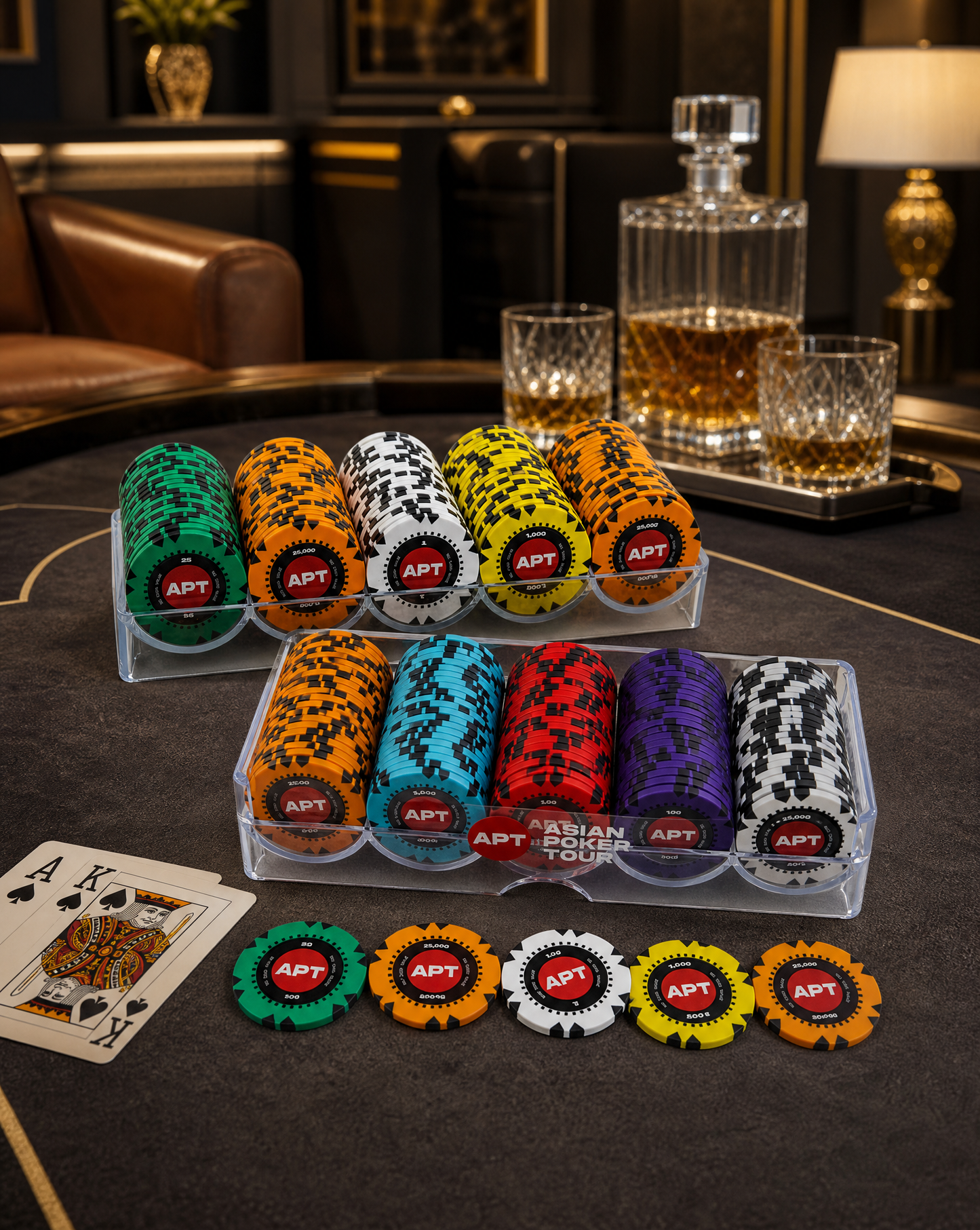 APT Poker Chip Tray & 100-Piece Poker Chip Bundle [Pop Up Store Only]